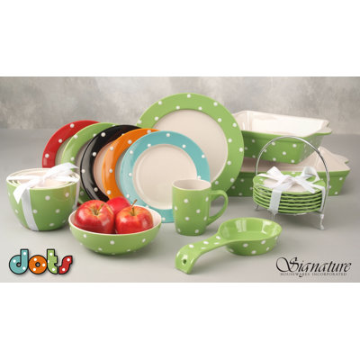 Signature Housewares Dots 7" Bowl