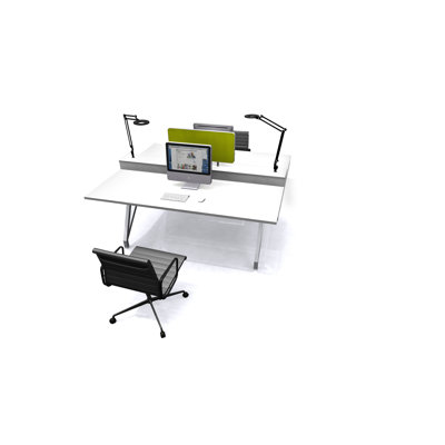 Scale 1:1 EYHOV Rise Double Workstation