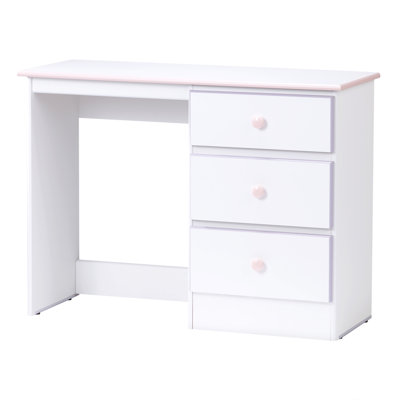 Lang Furniture Miami 3 Drawer Laptop Computer Desk with Roller Glides