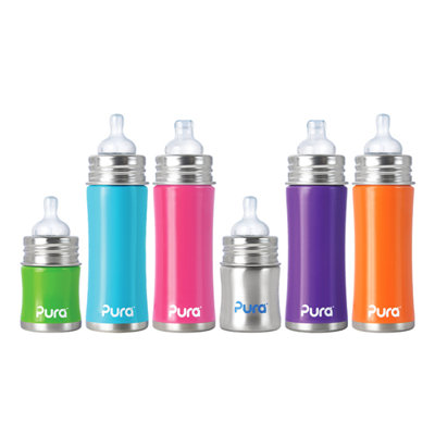 Pura Kiki Infant Bottle with Silicone Slow-flow Nipple