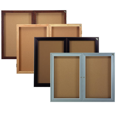 Ghent Enclosed Bulletin Board (2 door)