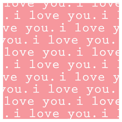 Avalisa Imagination - 'I Love You' Stretched Wall Art