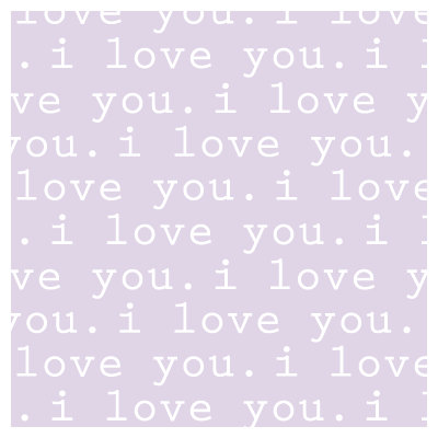 Avalisa Imagination - 'I Love You' Stretched Wall Art