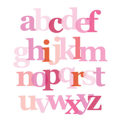 Avalisa Imagination - Letter Layers Stretched Wall Art
