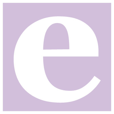 Avalisa Letter - Lower Case 'e' Stretched Wall Art