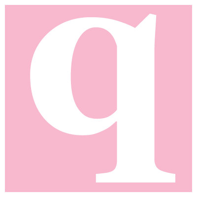 Avalisa Letter - Lower Case 'q' Stretched Wall Art