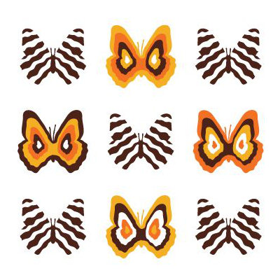 Avalisa Imagination - Butterfly Group 1 Stretched Wall Art