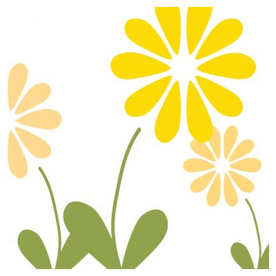 Avalisa Imagination - Simple Floral Stretched Wall Art