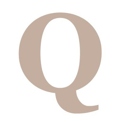 Avalisa Letter - Upper Case 'Q' Stretched Wall Art