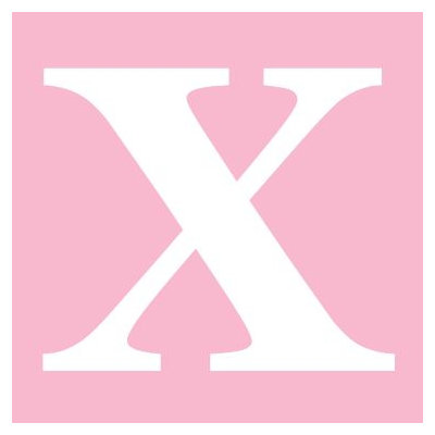 Avalisa Letter - Upper Case 'X' Stretched Wall Art