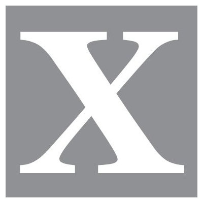 Avalisa Letter - Upper Case 'X' Stretched Wall Art