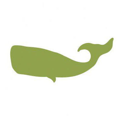 Avalisa Silhouette - Whale Stretched Wall Art
