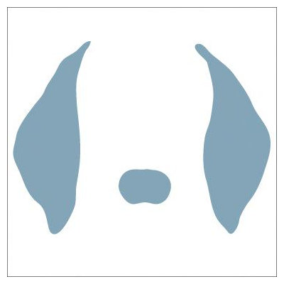Avalisa Animal Face - Floppy Ears Stretched Wall Art