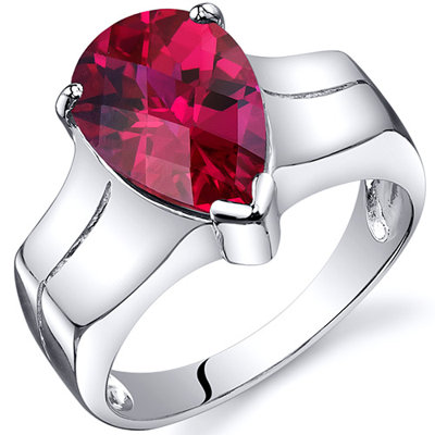 Oravo Brilliant 3.75 carats Solitaire Ring in Sterling Silver