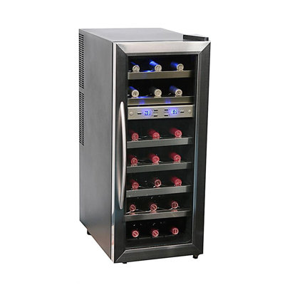21 Bottle Dual Temperature Zone Wine Cooler