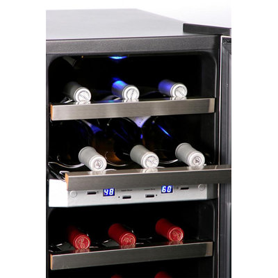 Whynter 21 Bottle Dual Temperature Zone Wine Cooler