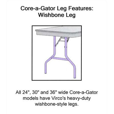 Virco 6100 Series Folding Table (36" x 72")