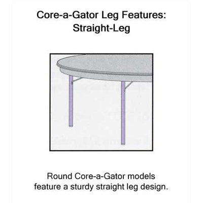 Virco 6100 Series 72" Round Folding Table