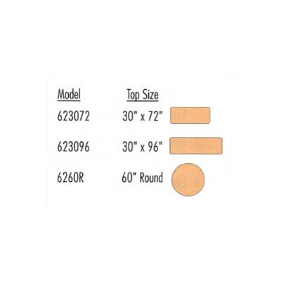 Virco 62000 Series 69" Retangular Folding Table