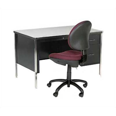 Virco 540 Series 30" Laminate Particleboard Teacher's Computer Desk