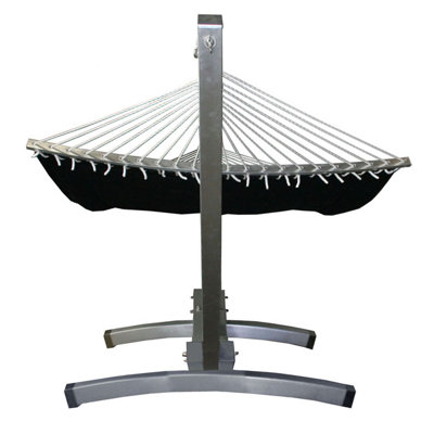 Patio Heaven Deluxe Arc Aluminum Hammock with Stand