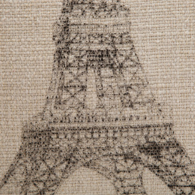 French Laundry Home Auron Eiffel Tower Print Pillow