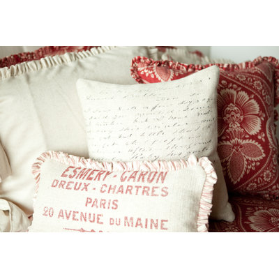 French Laundry Home Artisan Script Pillow