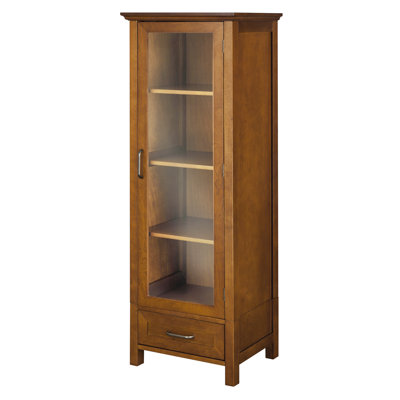 Elegant Home Fashions Avery Linen Cabinet with 1 Door and 1 Bottom Drawer