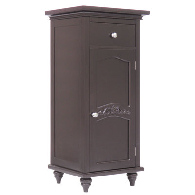 Elegant Home Fashions Versailles Floor Cabinet with 1 Door and 1 Drawer