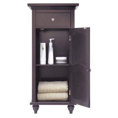 Elegant Home Fashions Versailles Floor Cabinet with 1 Door and 1 Drawer