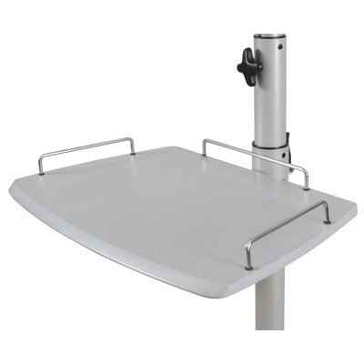 Balt Lumina 25" Flat Panel Stand in Brushed Metal