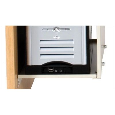 Balt CPU Holder for Teak H Carrel Study Desk