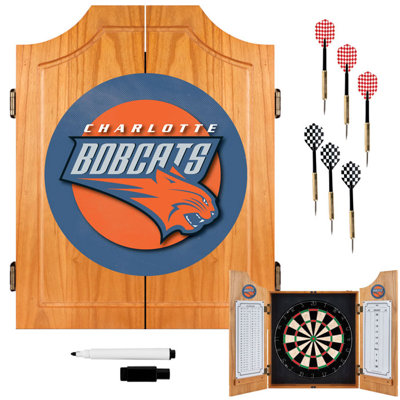Trademark Global NBA Wood Dart Cabinet Set