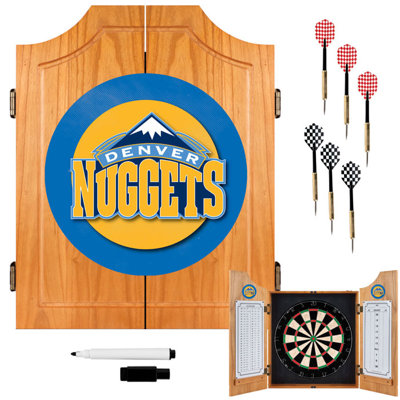 Trademark Global NBA Wood Dart Cabinet Set