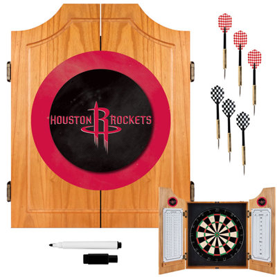 Trademark Global NBA Wood Dart Cabinet Set