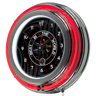 Trademark Global WWE Neon Clock