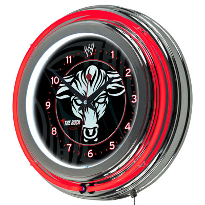 Trademark Global WWE Neon Clock