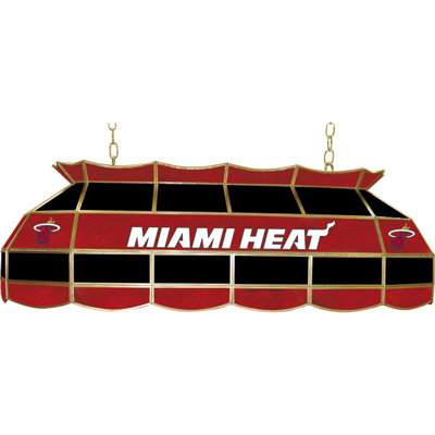 Trademark Global NBA 3 Light Tiffany Style Lamp