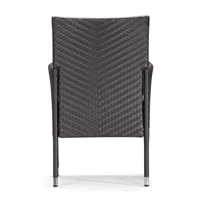 dCOR design Catalan Outdoor Dining Arm Chair with Cushion