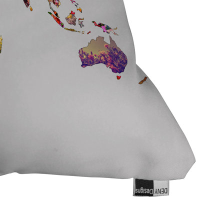 DENY Designs Bianca Green Polyester Its Your World Indoor/Outdoor Throw Pillow