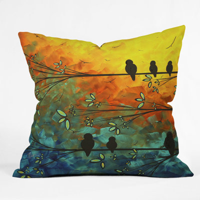 DENY Designs Madart Inc. Birds Of A Feather Throw Pillow