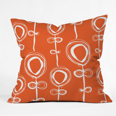 DENY Designs Rachael Taylor Contemporary Orange Throw Pillow