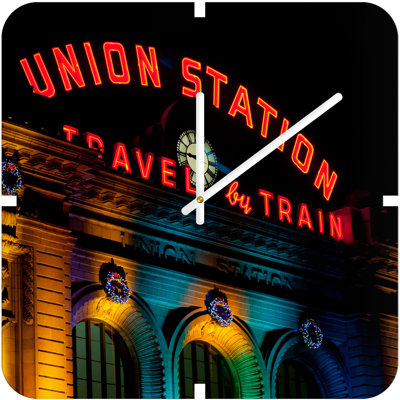DENY Designs Bird Wanna Whistle Union Station Clock