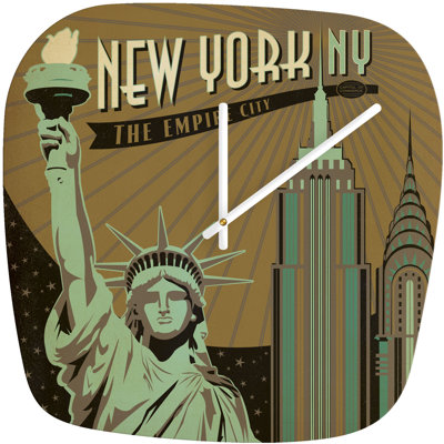 DENY Designs Anderson Design Group New York Modern Clock