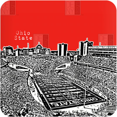 DENY Designs Bird Ave Ohio State Buckeyes Wall Art