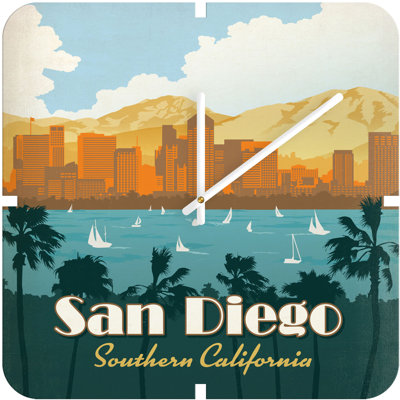 DENY Designs Anderson Design Group San Diego Clock