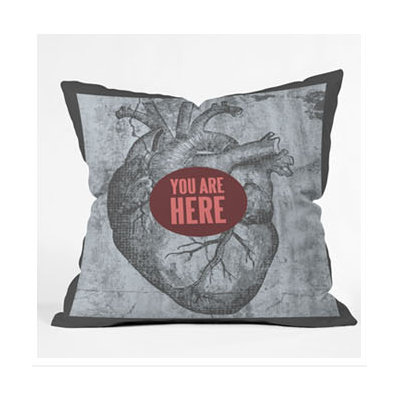 DENY Designs Wesley Bird You Are Here Throw Pillow