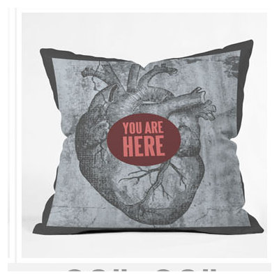 DENY Designs Wesley Bird You Are Here Throw Pillow