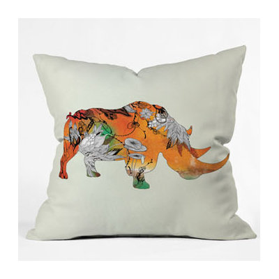 DENY Designs Iveta Abolina Rhino Throw Pillow