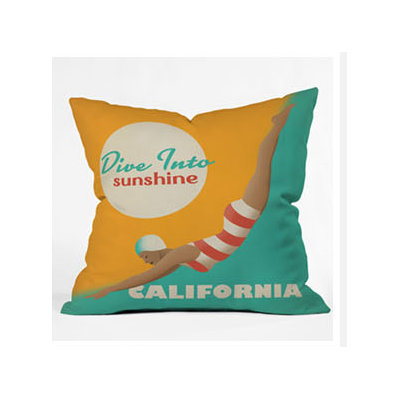 DENY Designs Anderson Design Group Dive California Throw Pillow